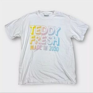 Teddy Fresh Tee Shirt Size Large Bear Streetwear Hila Klein Youtube Brand Tee